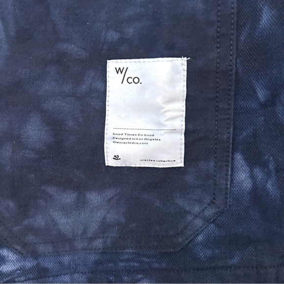 Barn Chore Coat NEW One-of-a-Kind Utility Jacket Over-Dyed Blue Size Large - Picture 9 of 16